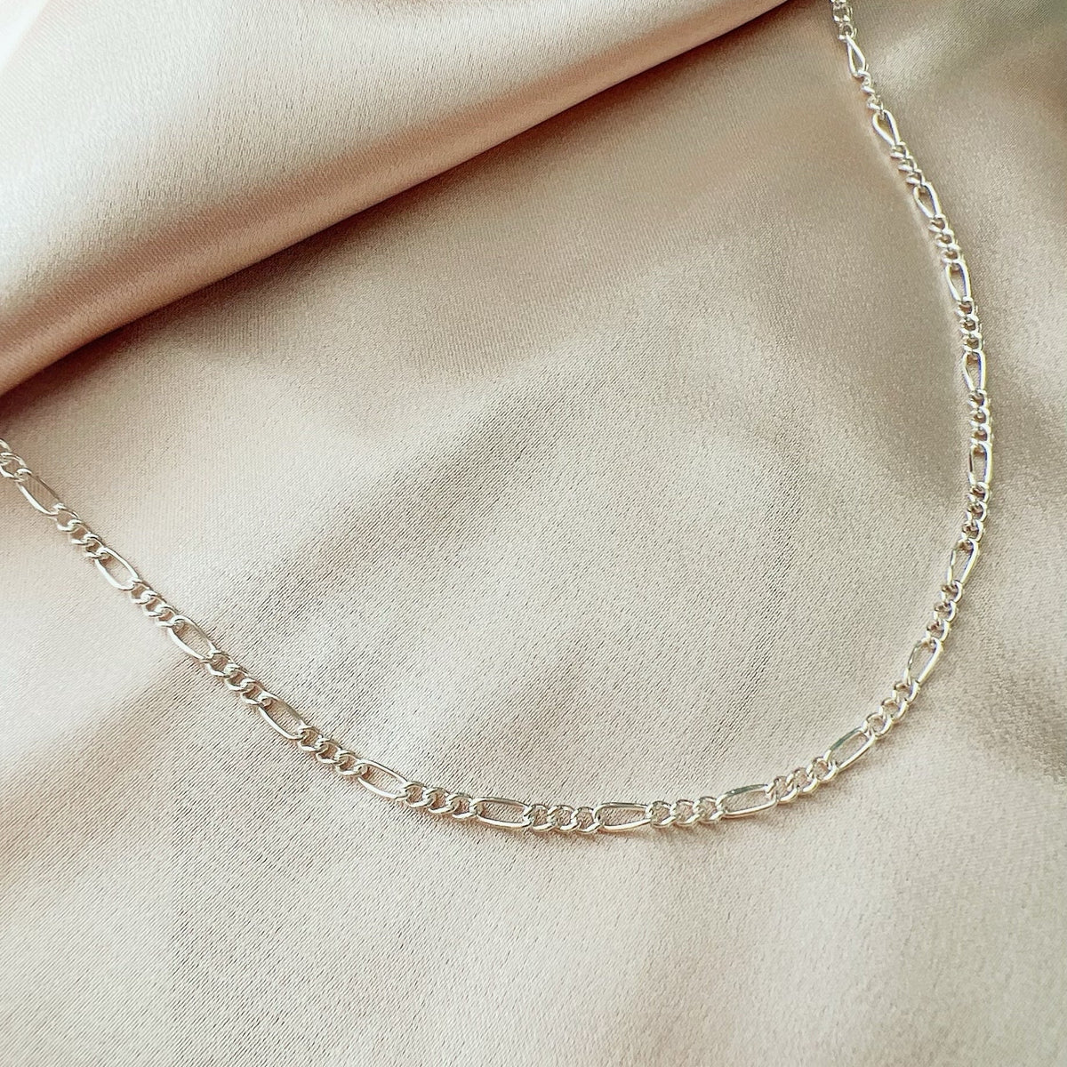 Novia Chain Necklace, Silver – True By Kristy