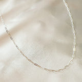 Rose Chain Necklace, Silver
