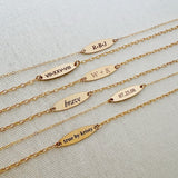 Oval Bar Bracelet