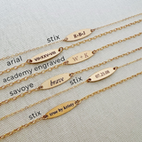 Oval Bar Bracelet