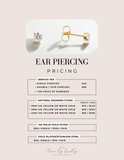 Ear Piercing Appointments: 133 W. Market St. West Chester, PA