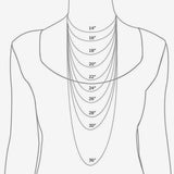 Rose Chain Necklace, Silver