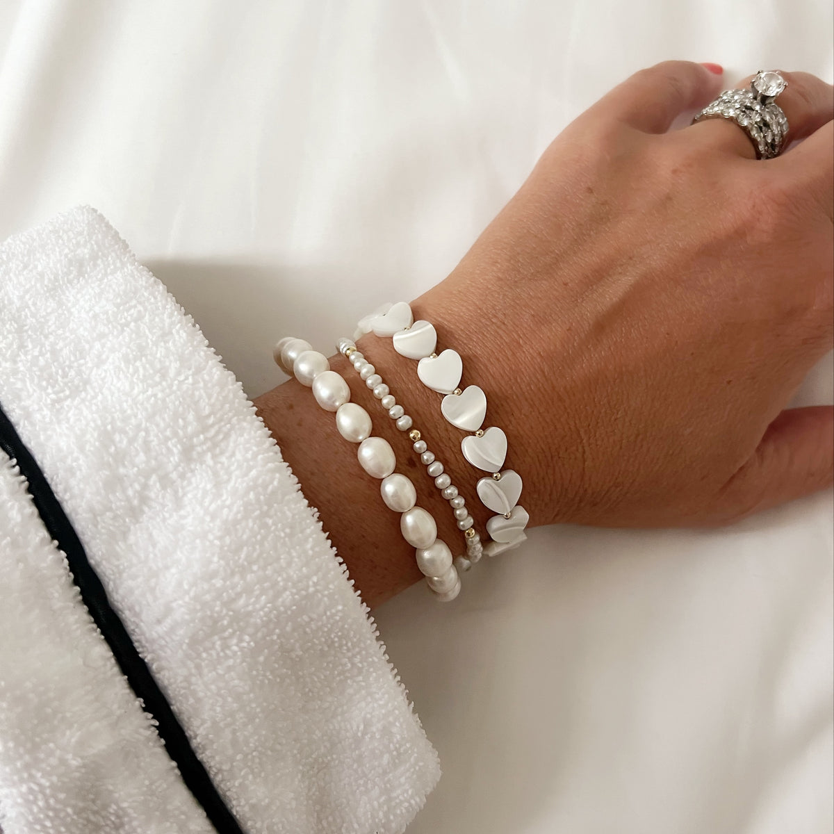 Heart of Gold Pearl Bracelet – True By Kristy