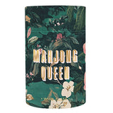 Gold Foil Stemless Wine Glass - Mahjong Queen