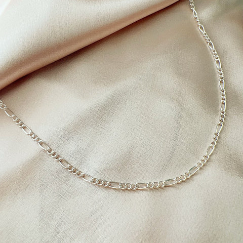 Novia Chain Necklace, Silver