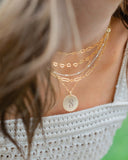 Scroll Initial Necklace