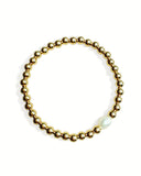 Solitaire Pearl Stretch Bracelet