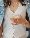 Scalloped Cross Charm
