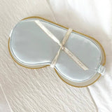 Silky Satin Sleep Eye Mask - Light Blue