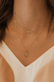 Mini Initial Tag Necklace
