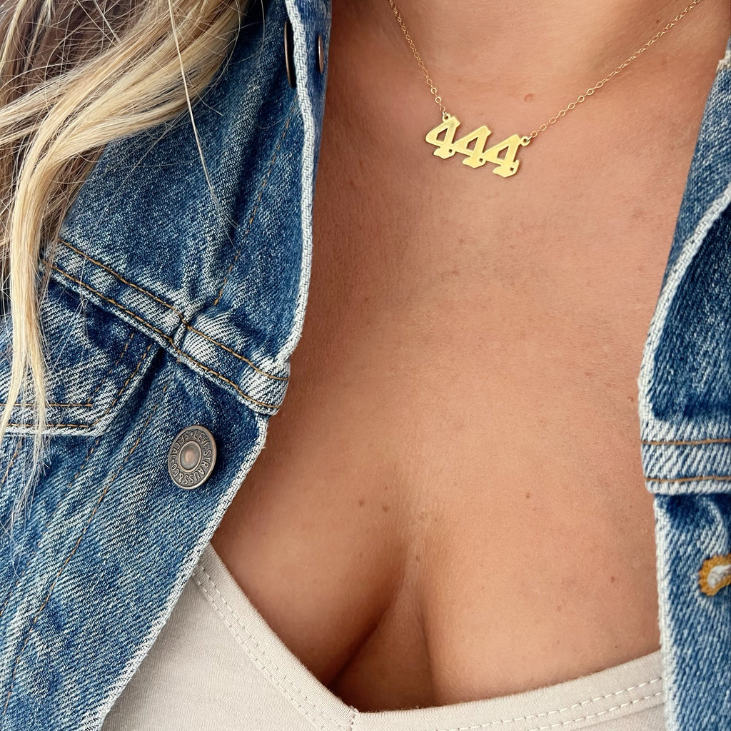Angel Number Necklace - 3 Digits - 444 Necklace & More