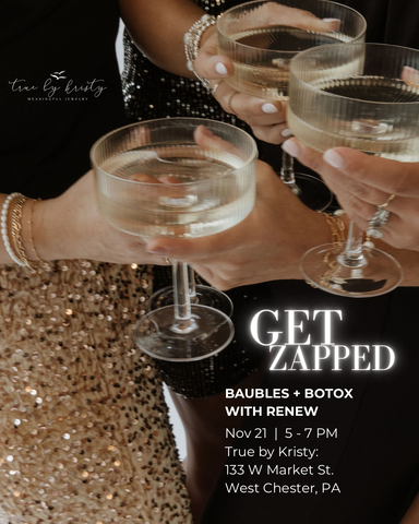YOU'RE INVITED! True by Kristy + Renew // Baubles & Botox Event