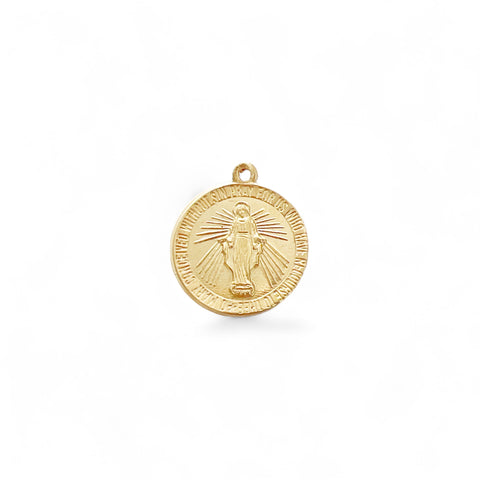 Round Miraculous Mary Charm