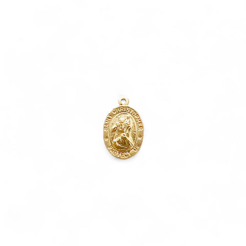 Small Oval St. Christopher Charm