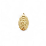 Large Oval Miraculous Mary Charm