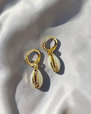 Cowrie Shell Hoops – True by Kristy