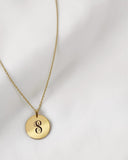 Scroll Initial Necklace