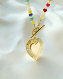 Big Heart Toggle Necklace