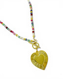 Big Heart Toggle Necklace