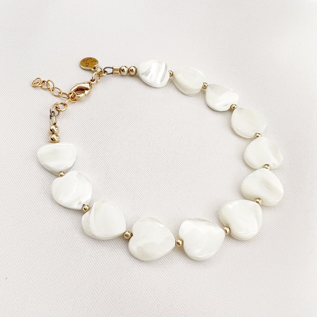 Heart of Gold Pearl Bracelet – True By Kristy