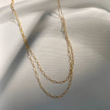 true by kristy 14k gold filled chain necklaces