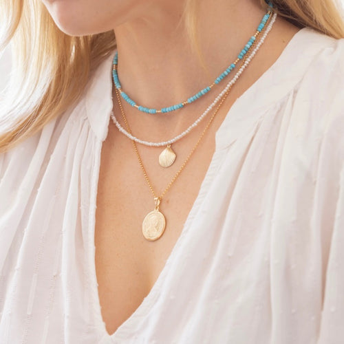 Gorjana capri coin on sale necklace